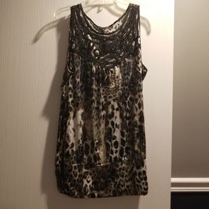 Maurices plus size animal print tank
